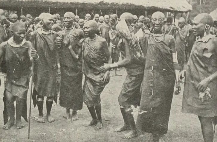 Agikuyu women performing a traditional dance.