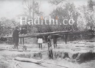 Every Passer-By Lays A Stone On The Fallen Tree For Propitiating The Spirits.