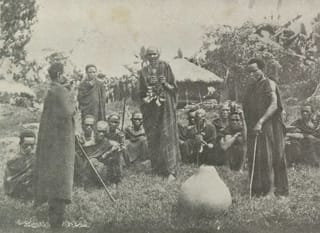 Agikuyu people performing a cultural ritual ceremony.