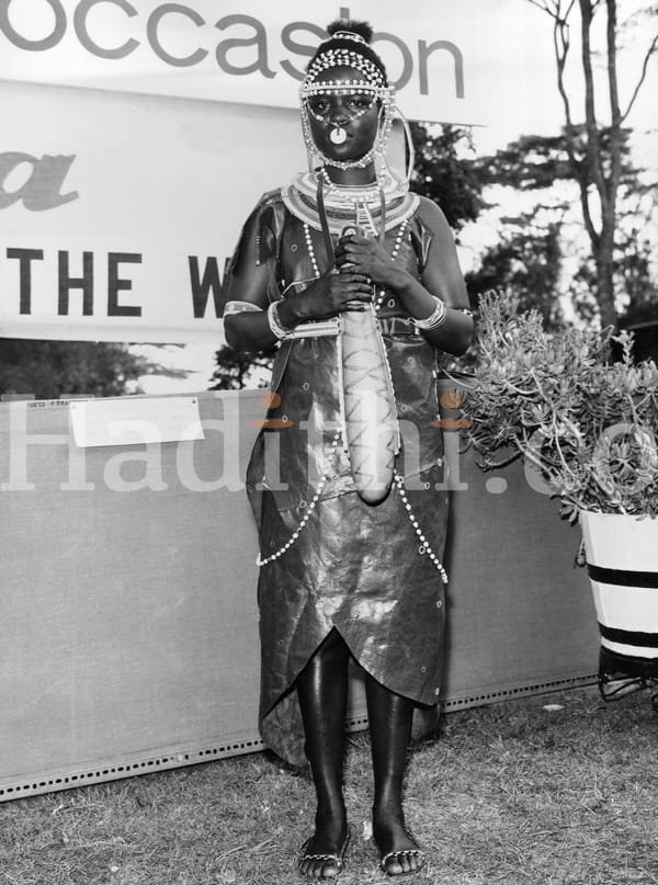 woman in suk tribal dress.